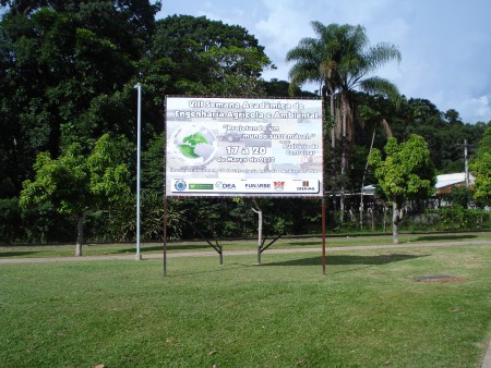 Em 2010, divulgação da VIII Semana Acadêmica de Engenharia Agrícola e Ambiental